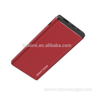 10000mah rohs power bank with Aluminum alloy Type C port